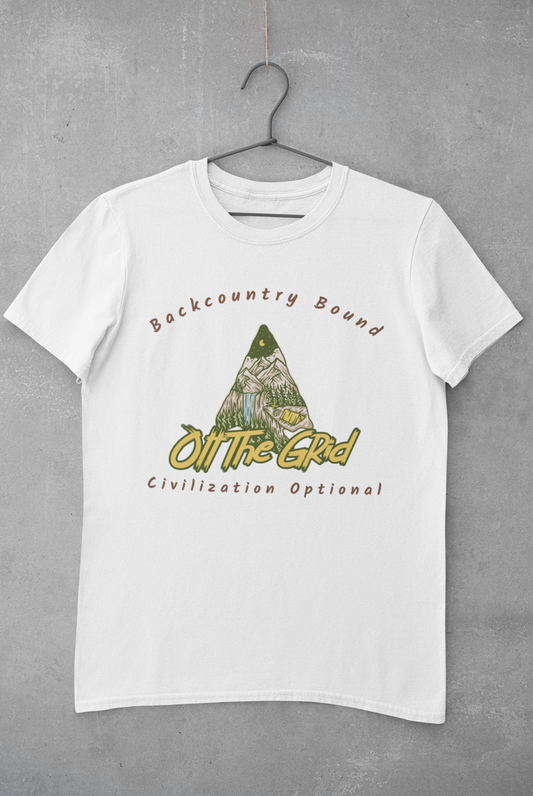 Backcountry Bound T-Shirt | Off-Grid Camping Tee for Outdoor Adventures